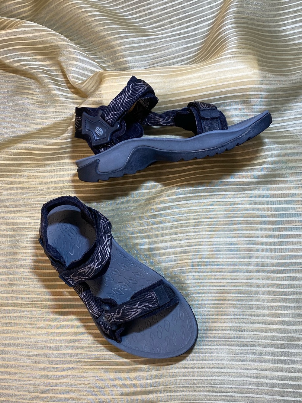 TEVA Women’s Grey Outdoor Sport Hiking Sandals, size 8